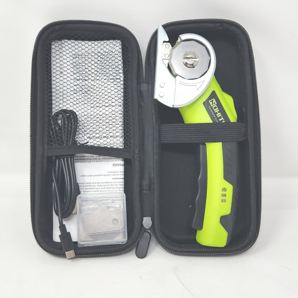 NEW Nohitu Cordless Electric Scissors Cardboard Cutter with Case, etc. - Picture 3 of 7